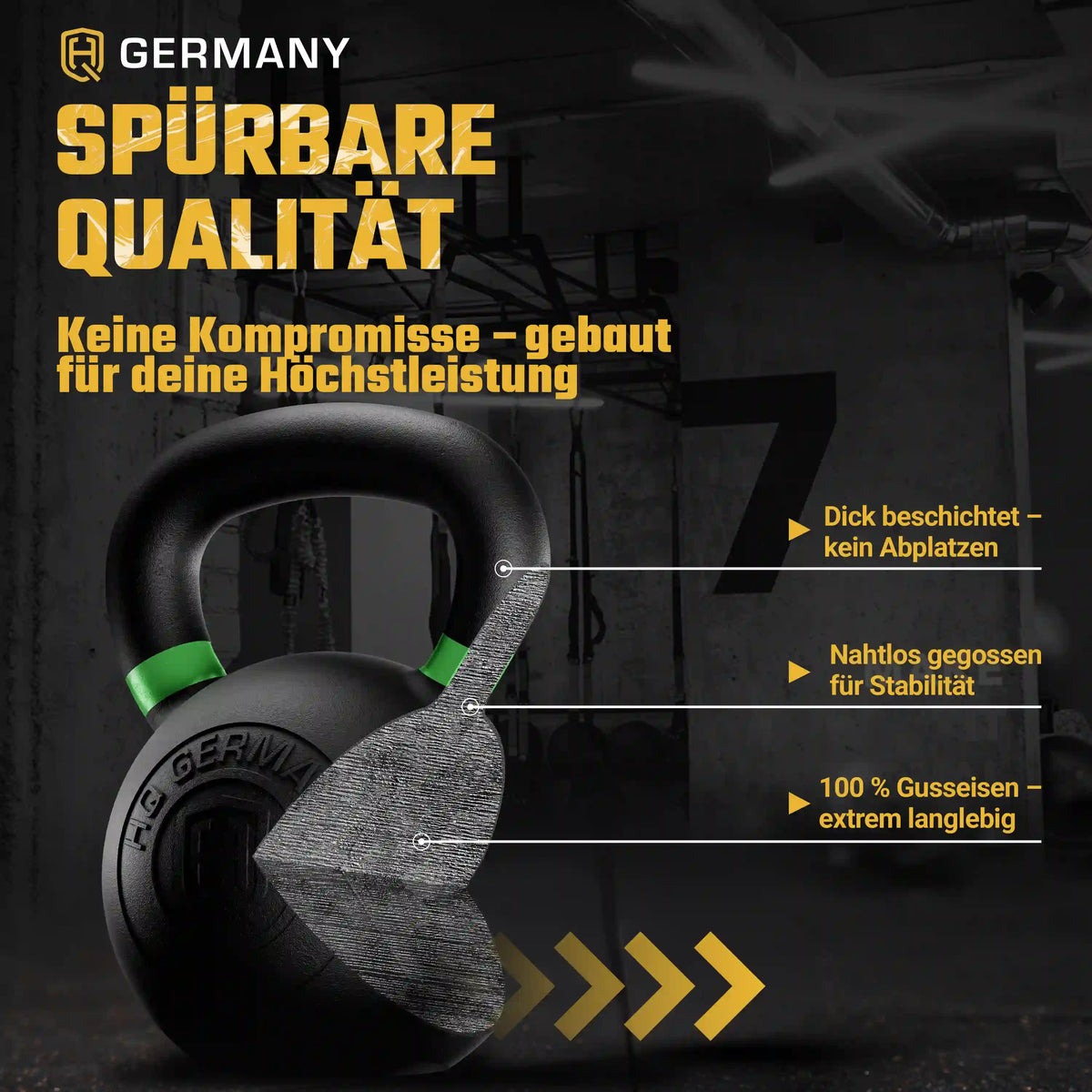 Powdercoat Kettlebell 2-32KG