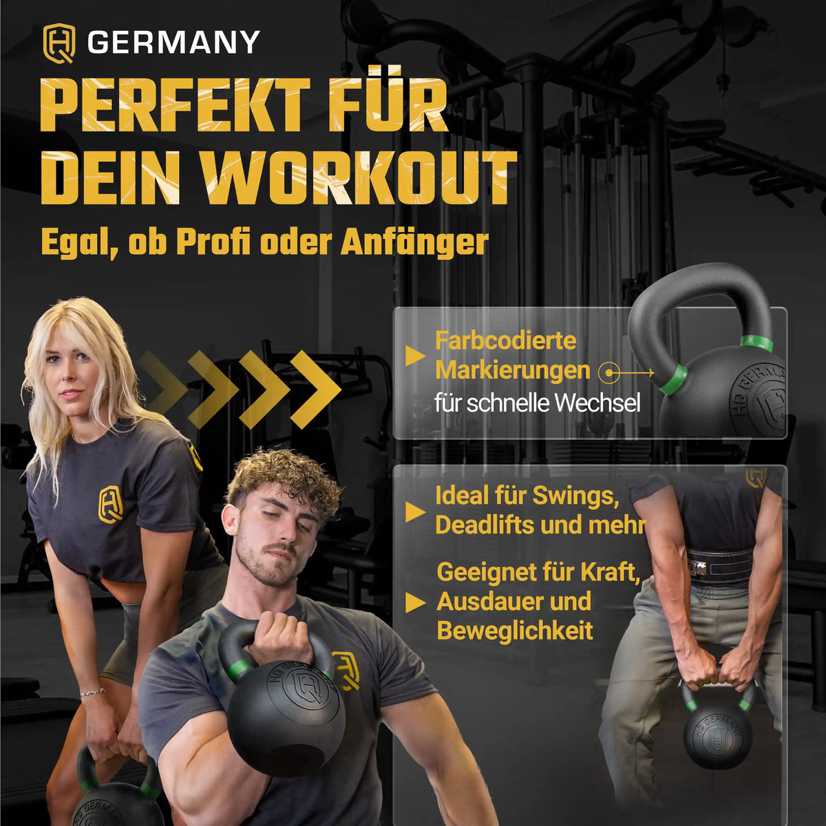 Powdercoat Kettlebell 2-32KG