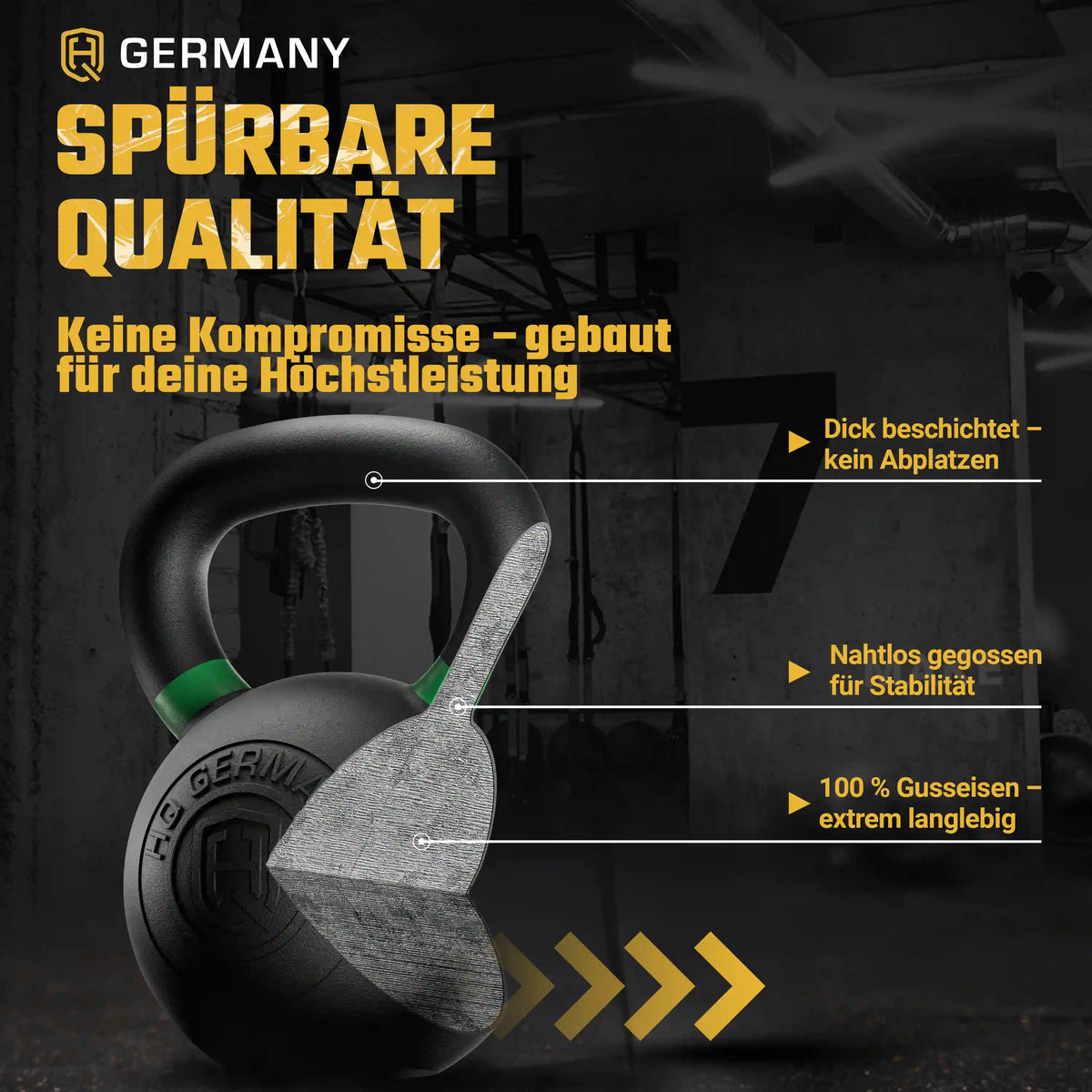 Powdercoat Kettlebell 2-32KG