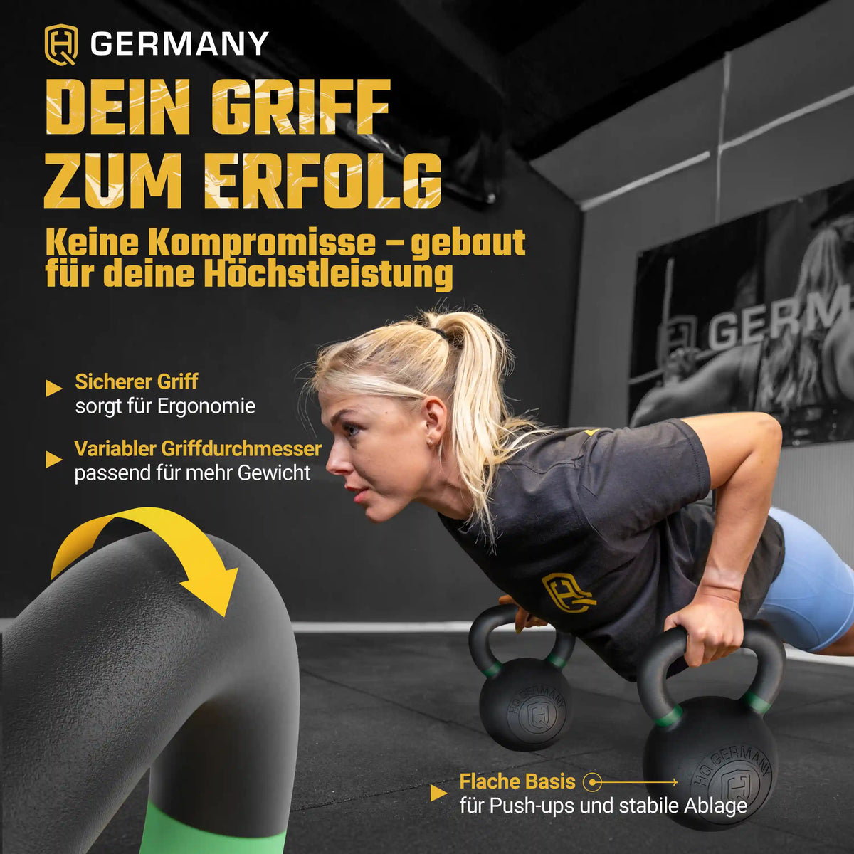 Powdercoat Kettlebell 2-32KG