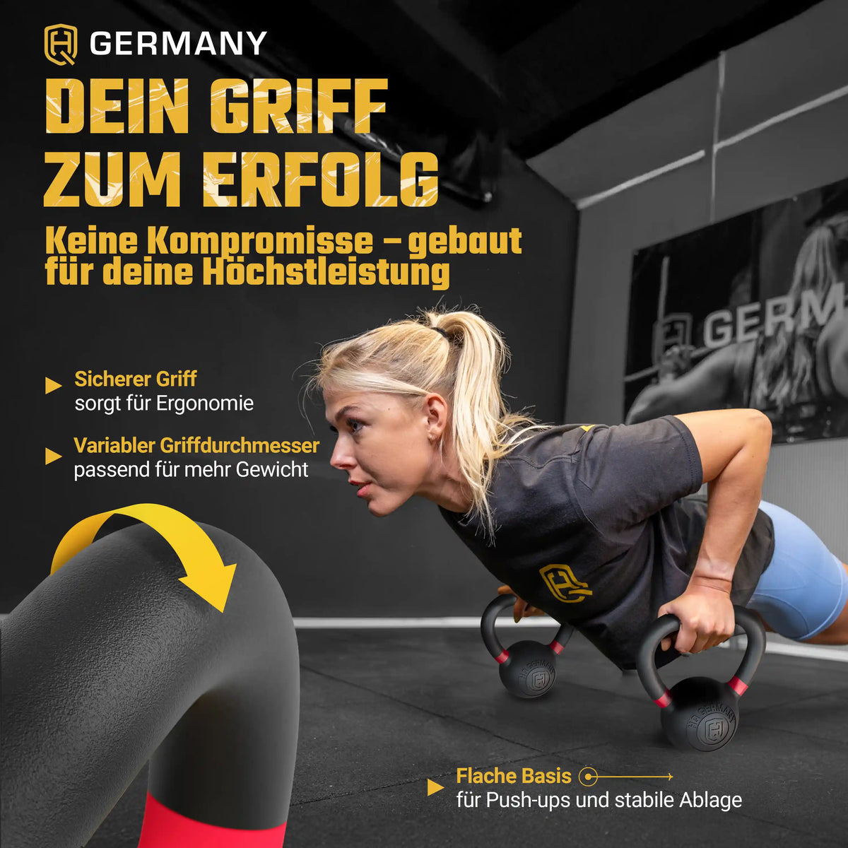 Powdercoat Kettlebell 2-32KG