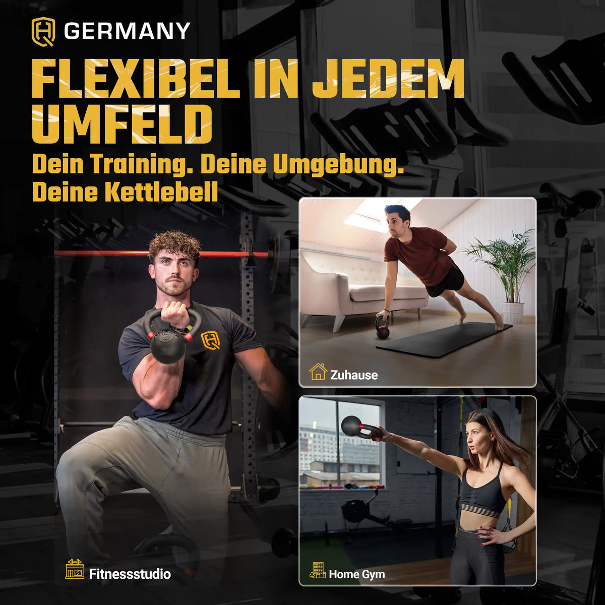 Powdercoat Kettlebell 2-32KG