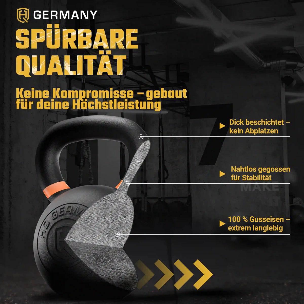 Powdercoat Kettlebell 2-32KG