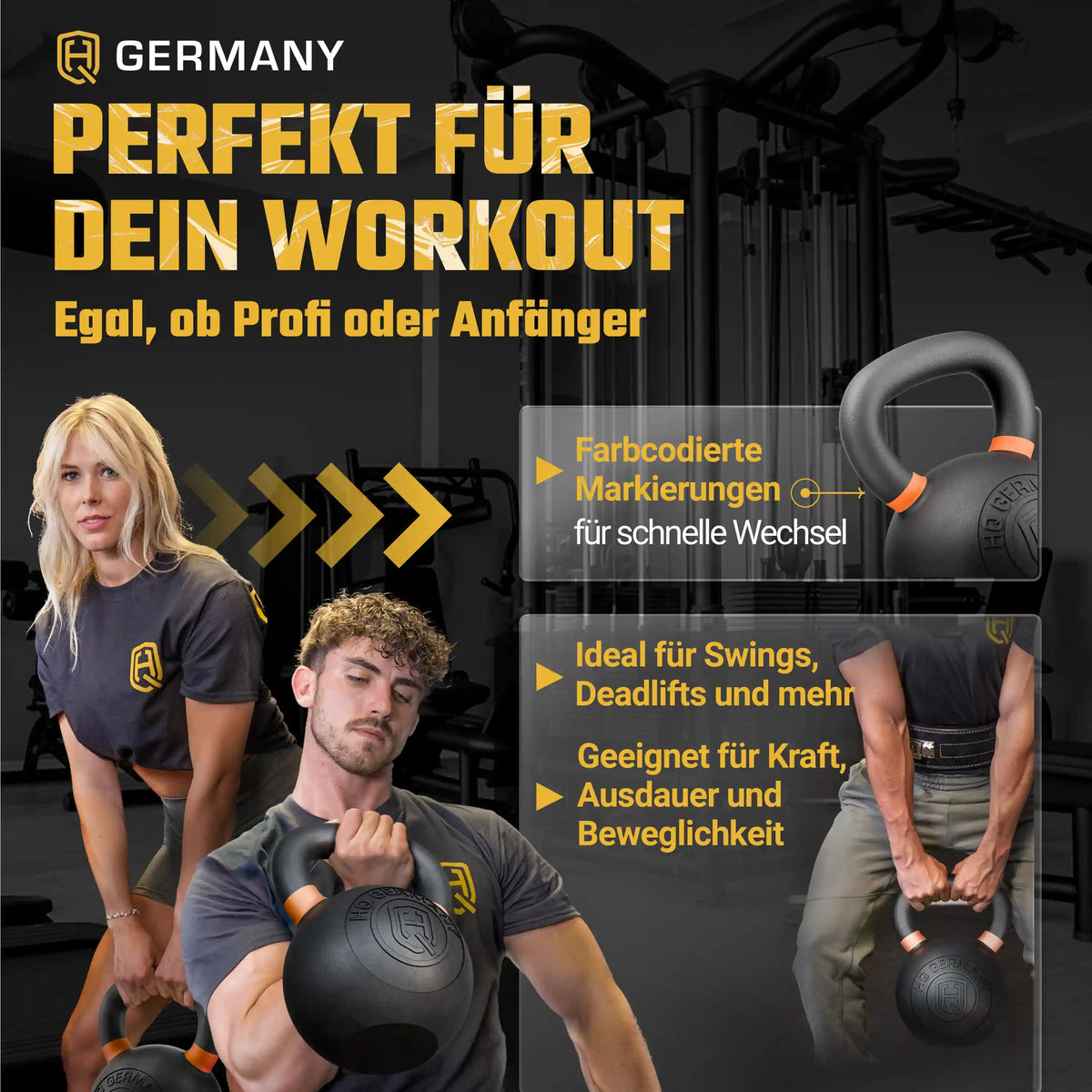 Powdercoat Kettlebell 2-32KG