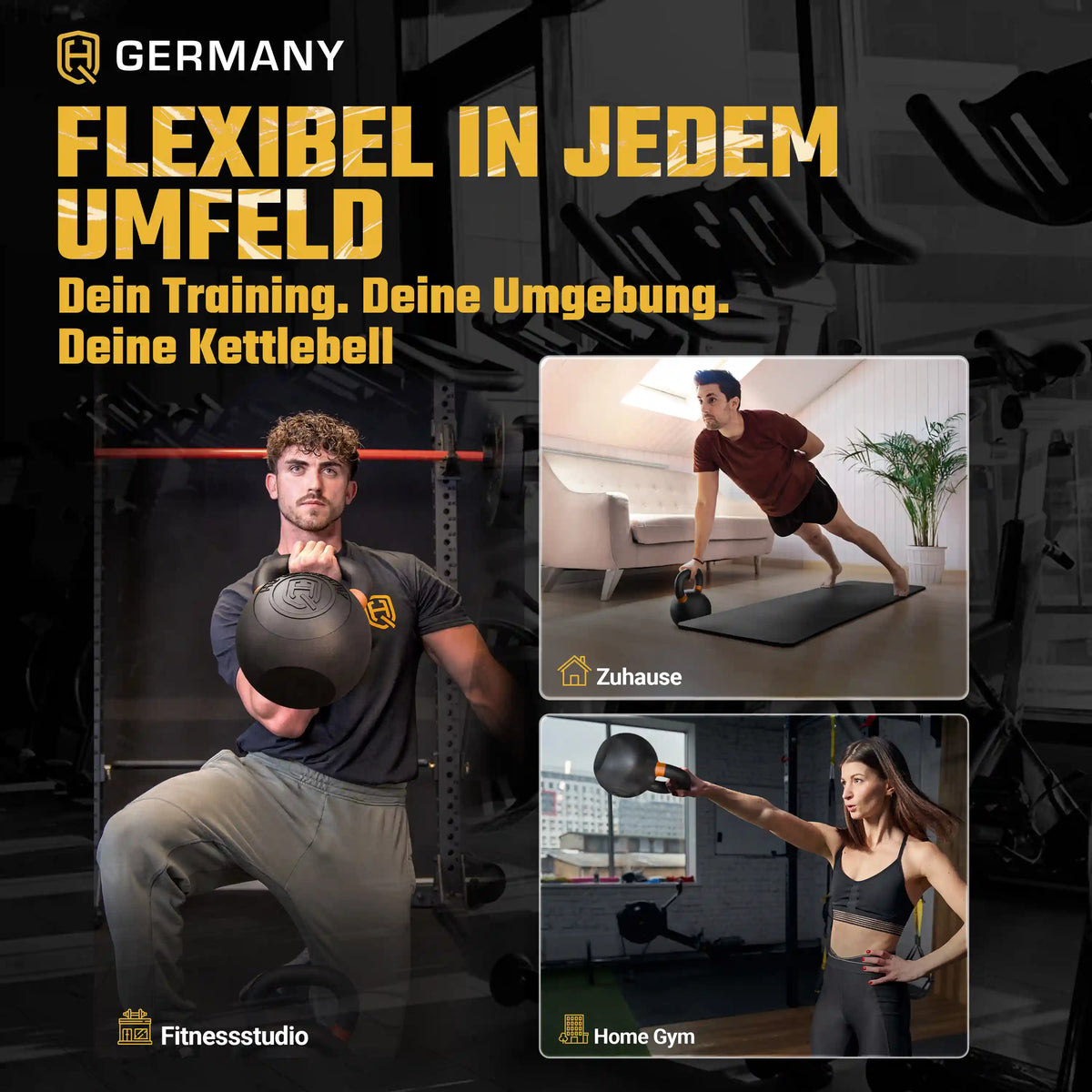 Powdercoat Kettlebell 2-32KG