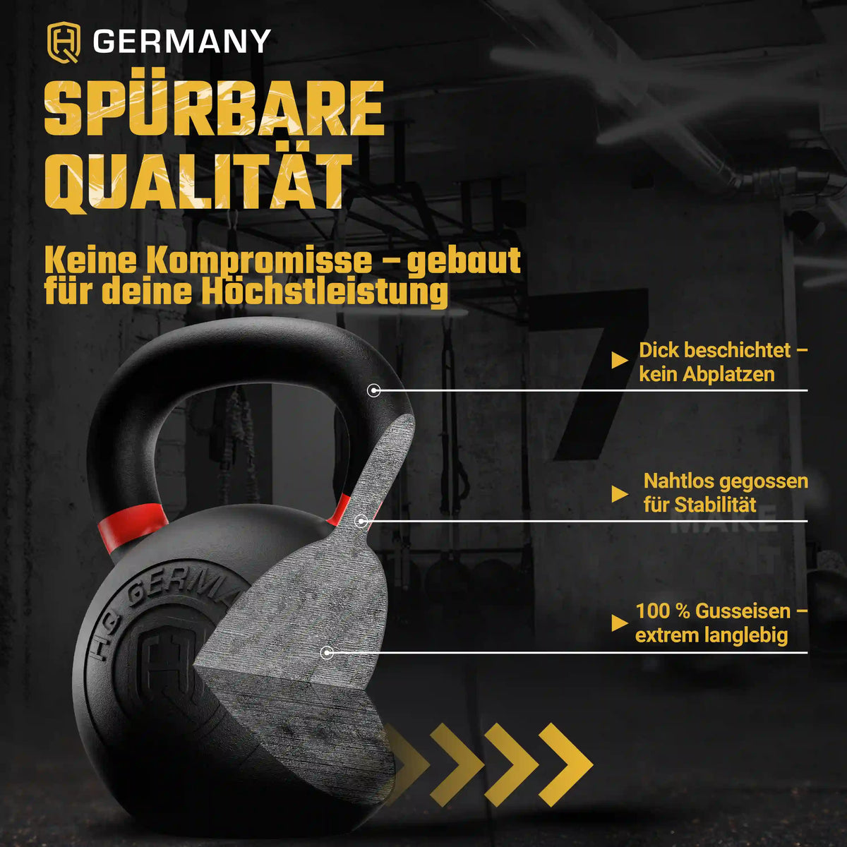 Powdercoat Kettlebell 2-32KG