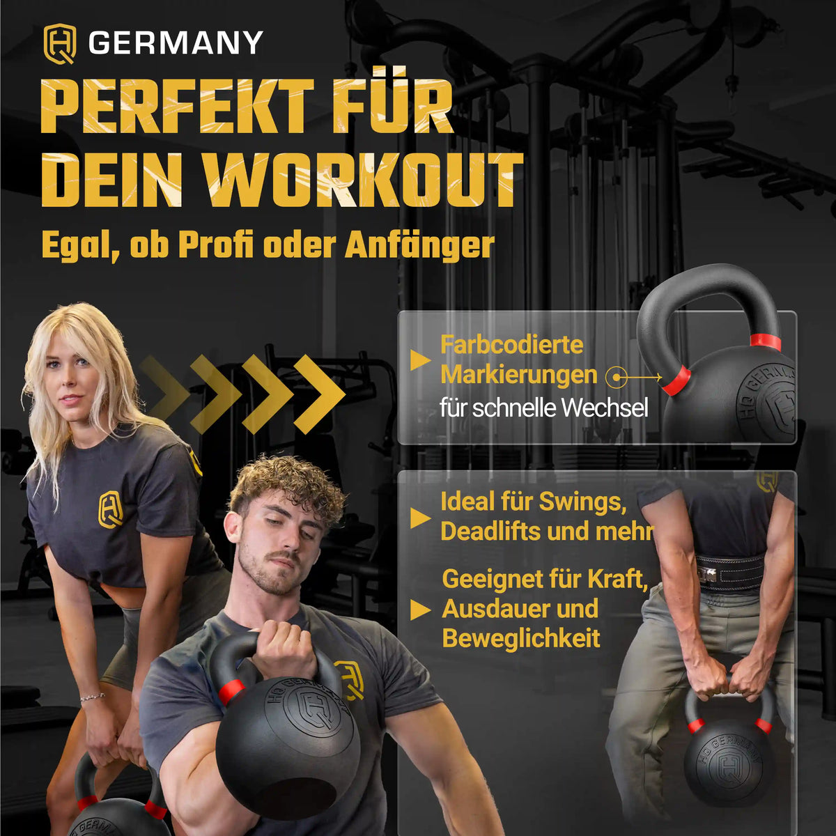 Powdercoat Kettlebell 2-32KG