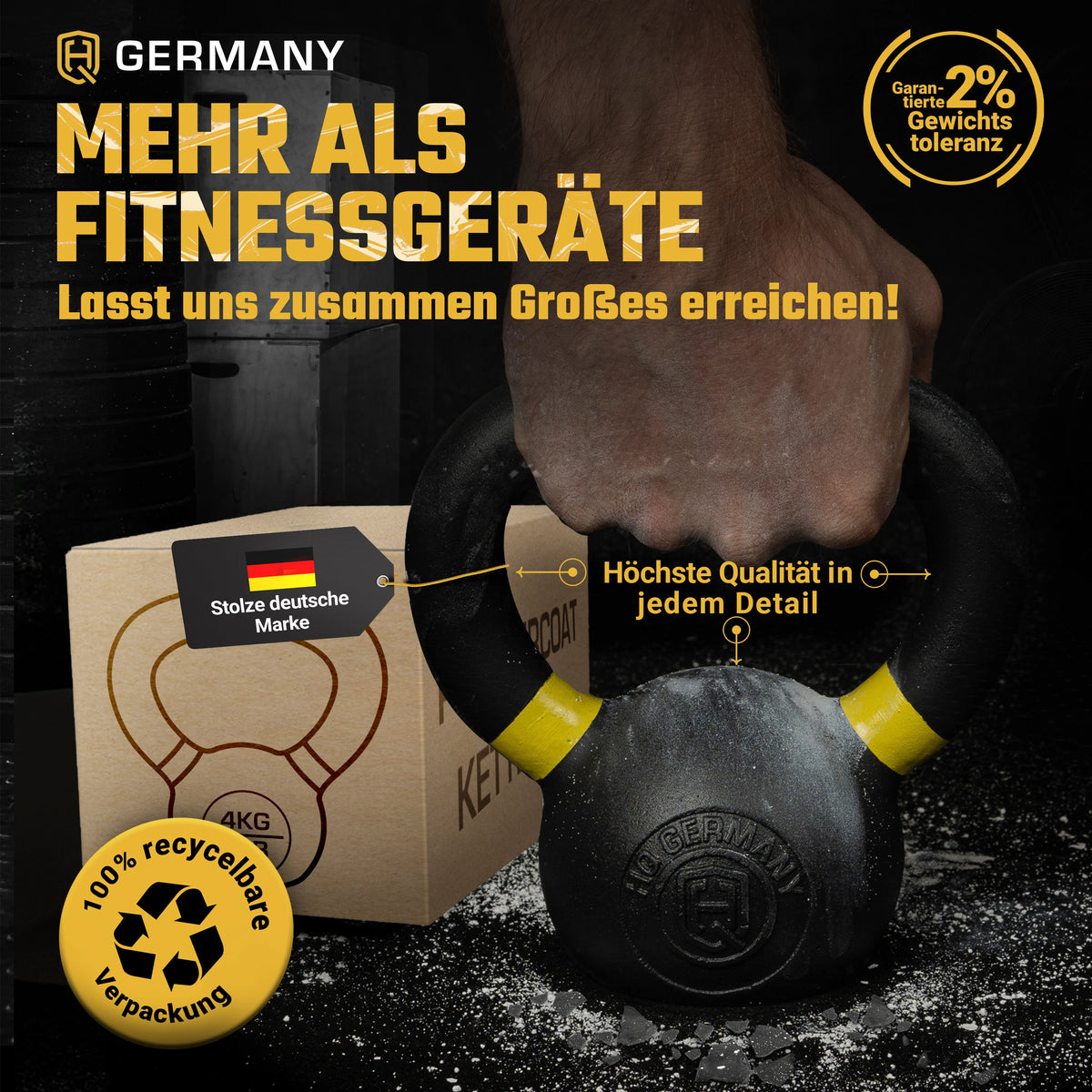 Powdercoat Kettlebell 2-32KG