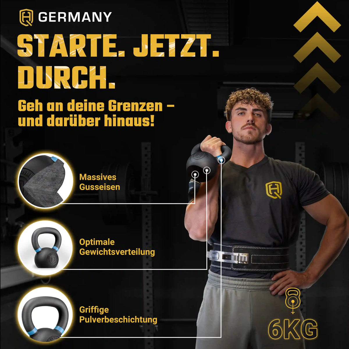 Powdercoat Kettlebell 2-32KG