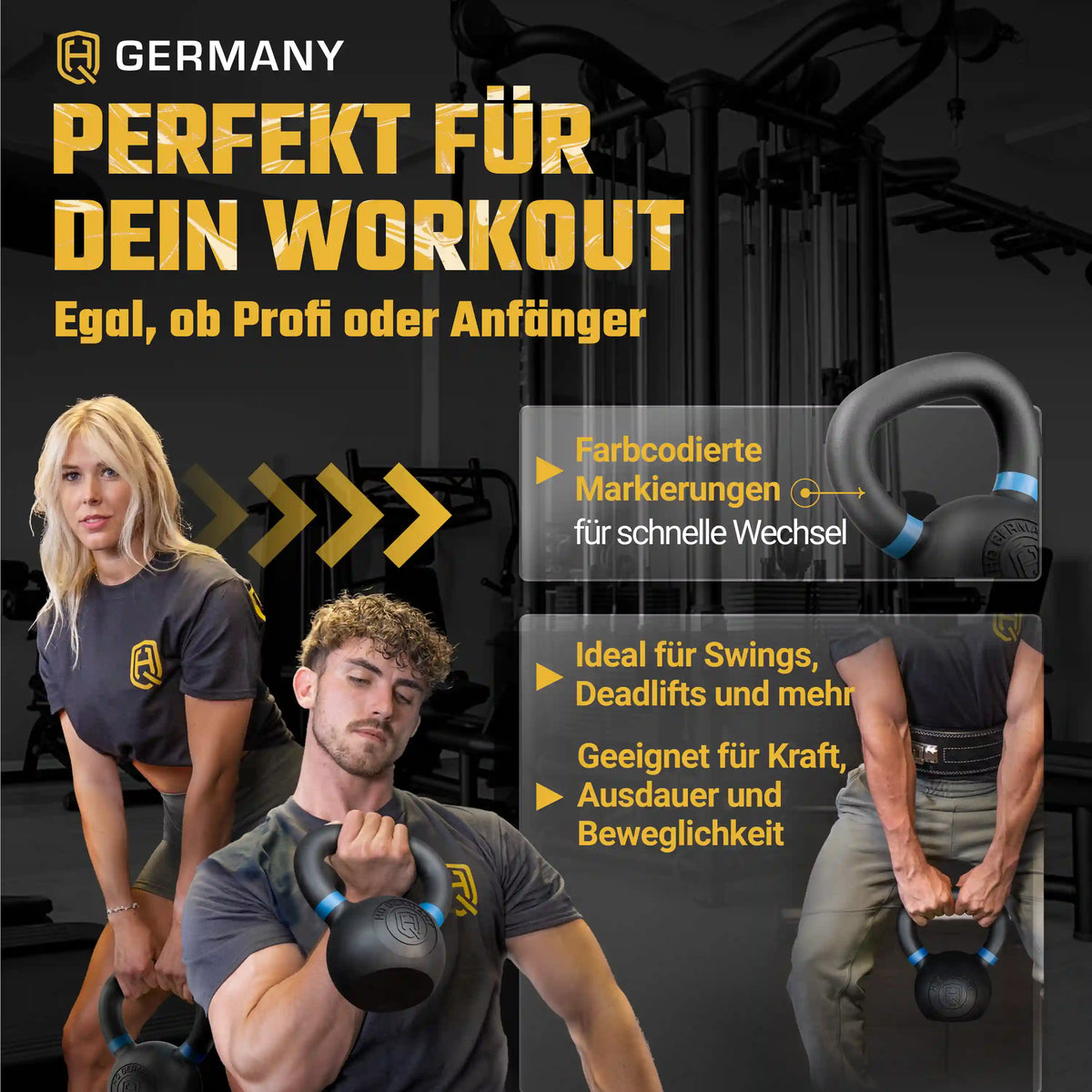 Powdercoat Kettlebell 2-32KG