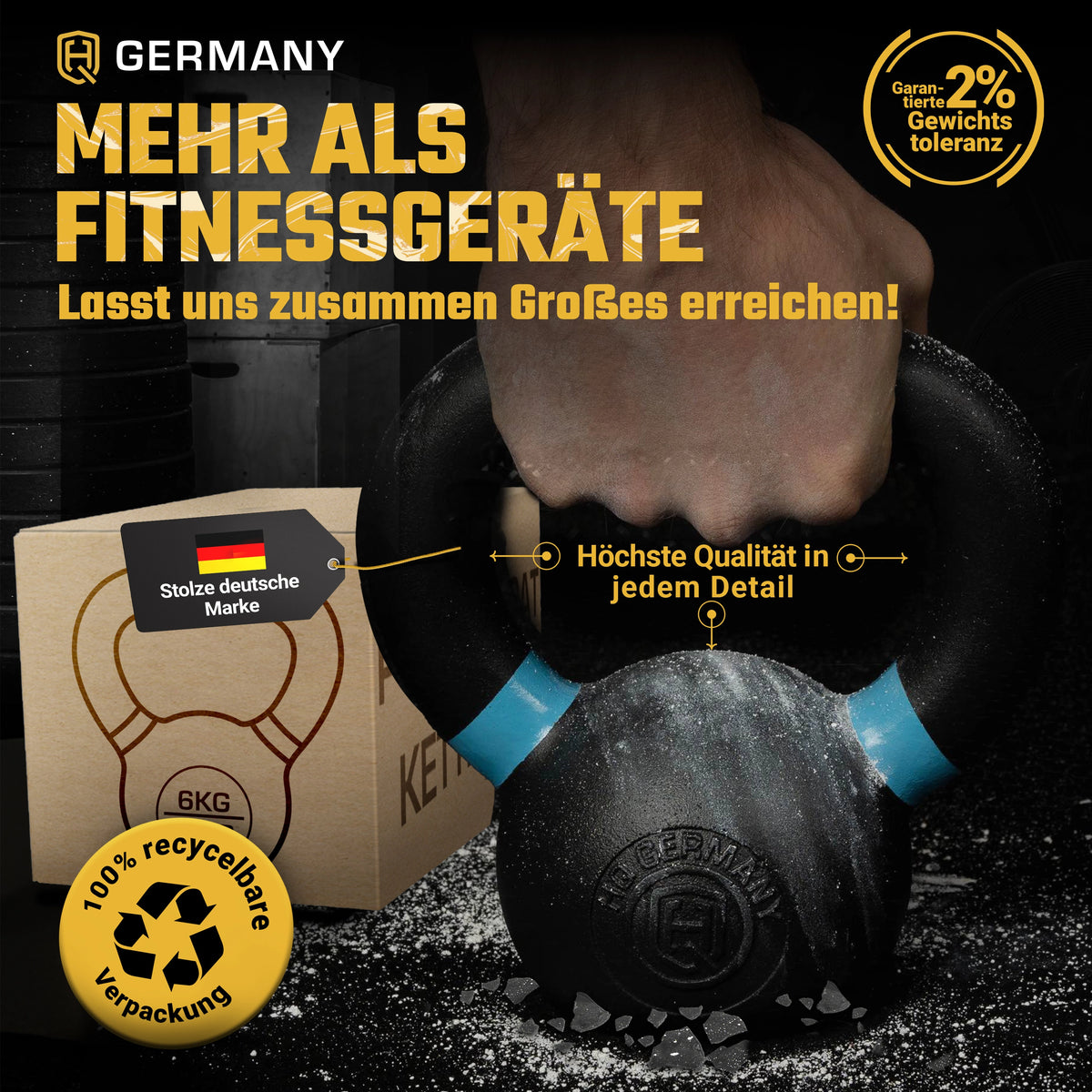 Powdercoat Kettlebell 2-32KG