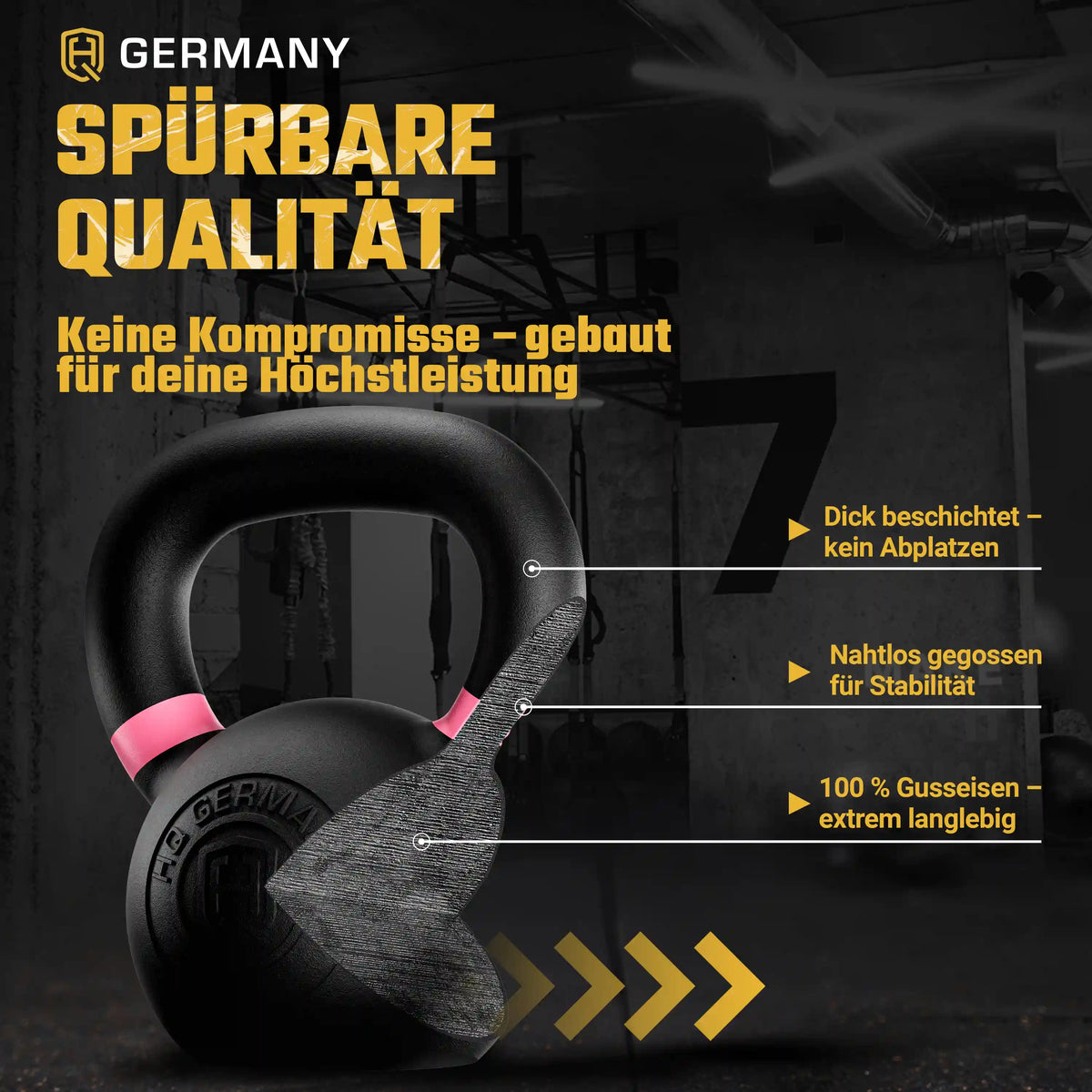 Powdercoat Kettlebell 2-32KG