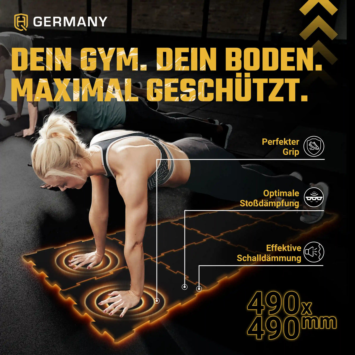 Puzzle Sportboden 49 x 49 cm | 10 mm