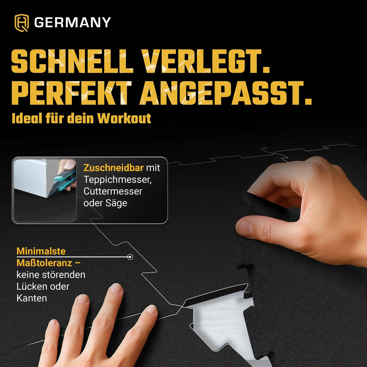 Puzzle Sportboden 49 x 49 cm | 10 mm