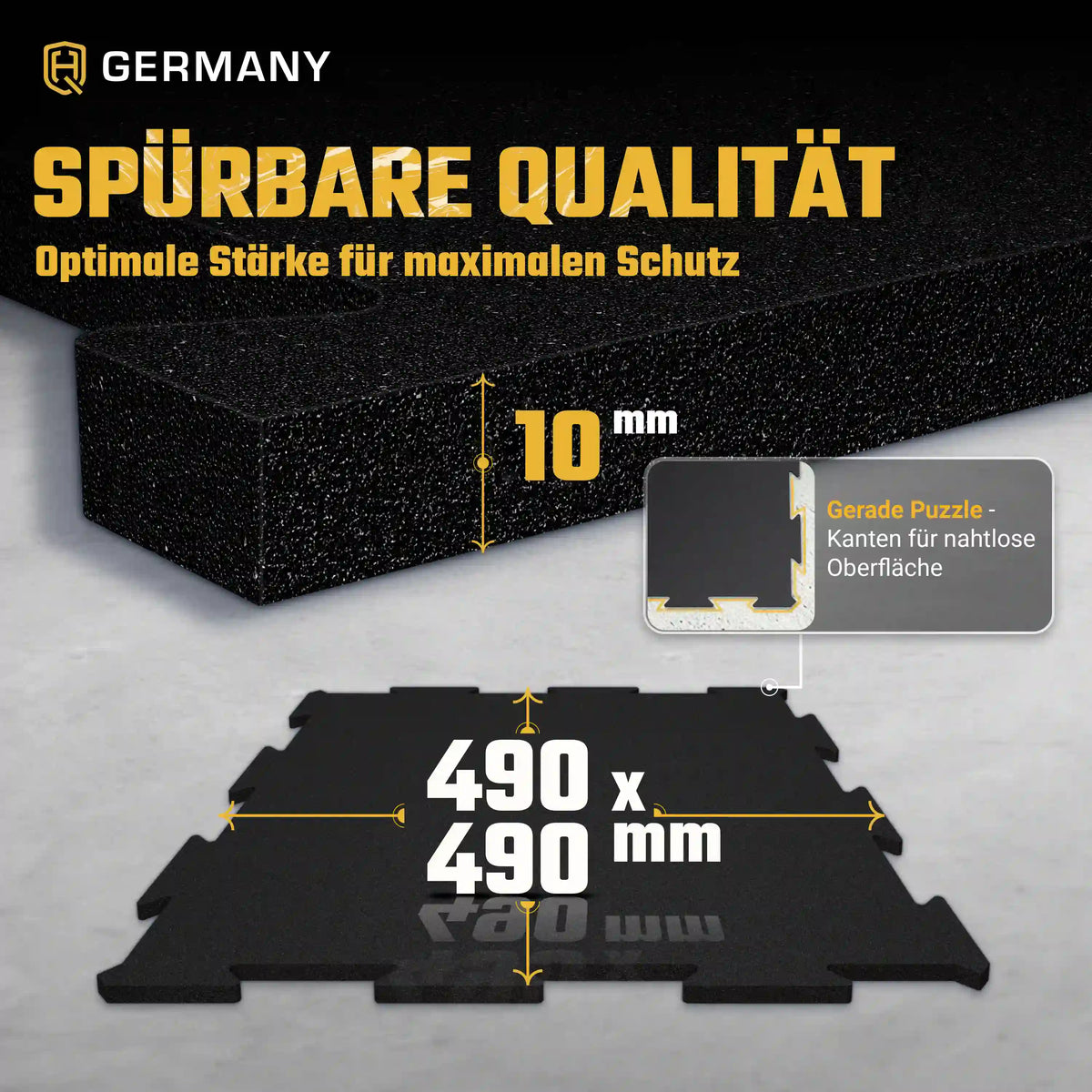 Puzzle Sportboden 49 x 49 cm | 10 mm