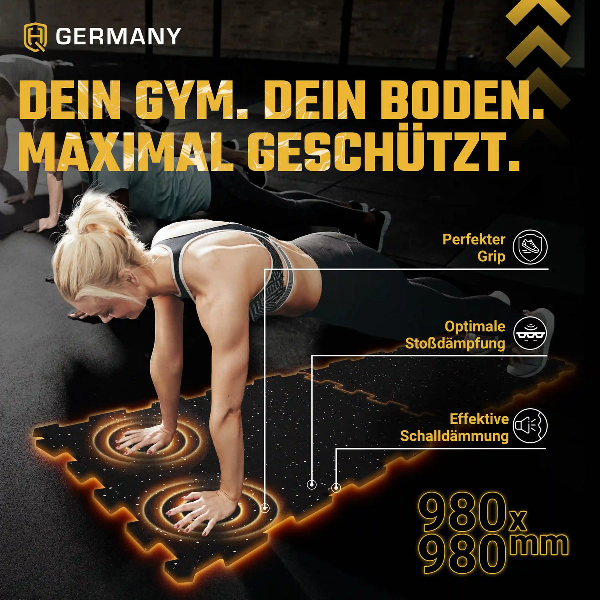 Puzzle Sportboden 98 x 98 cm | 6 - 30 mm