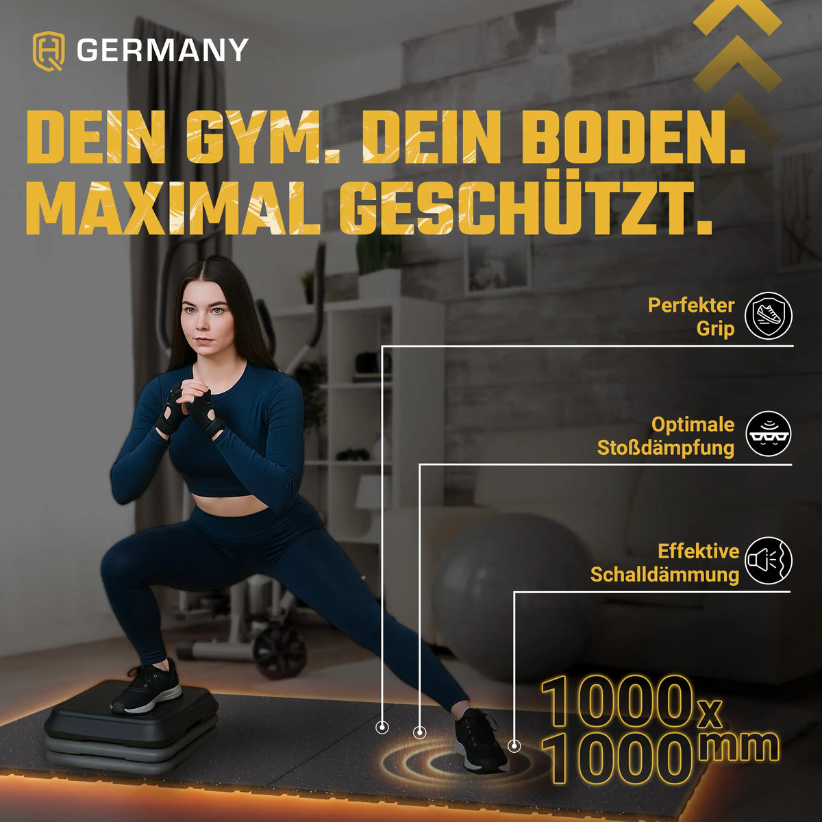 Connector Sportboden 100 x 100 cm | 20 - 40 mm