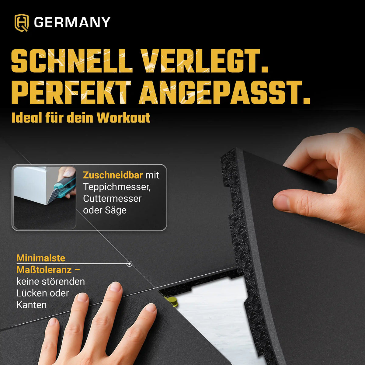 Connector Sportboden 100 x 100 cm | 20 - 40 mm