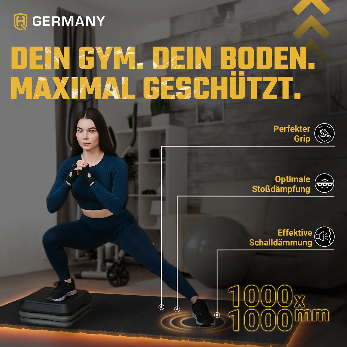 Connector Sportboden 100 x 100 cm | 20 - 40 mm