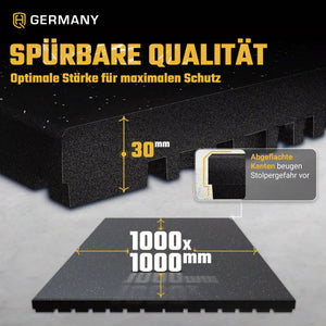 High Antishock Sportboden 100x100 cm | 25-65mm