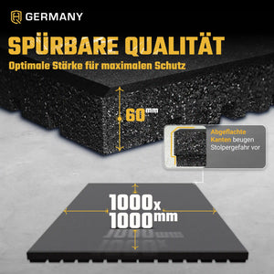 High Antishock Sportboden 100x100 cm | 25-65mm