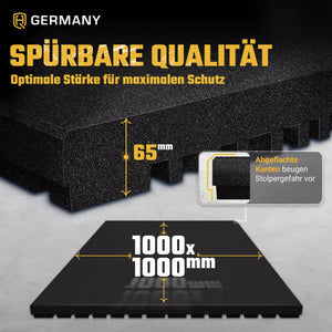 High Antishock Sportboden 100x100 cm | 25-65mm