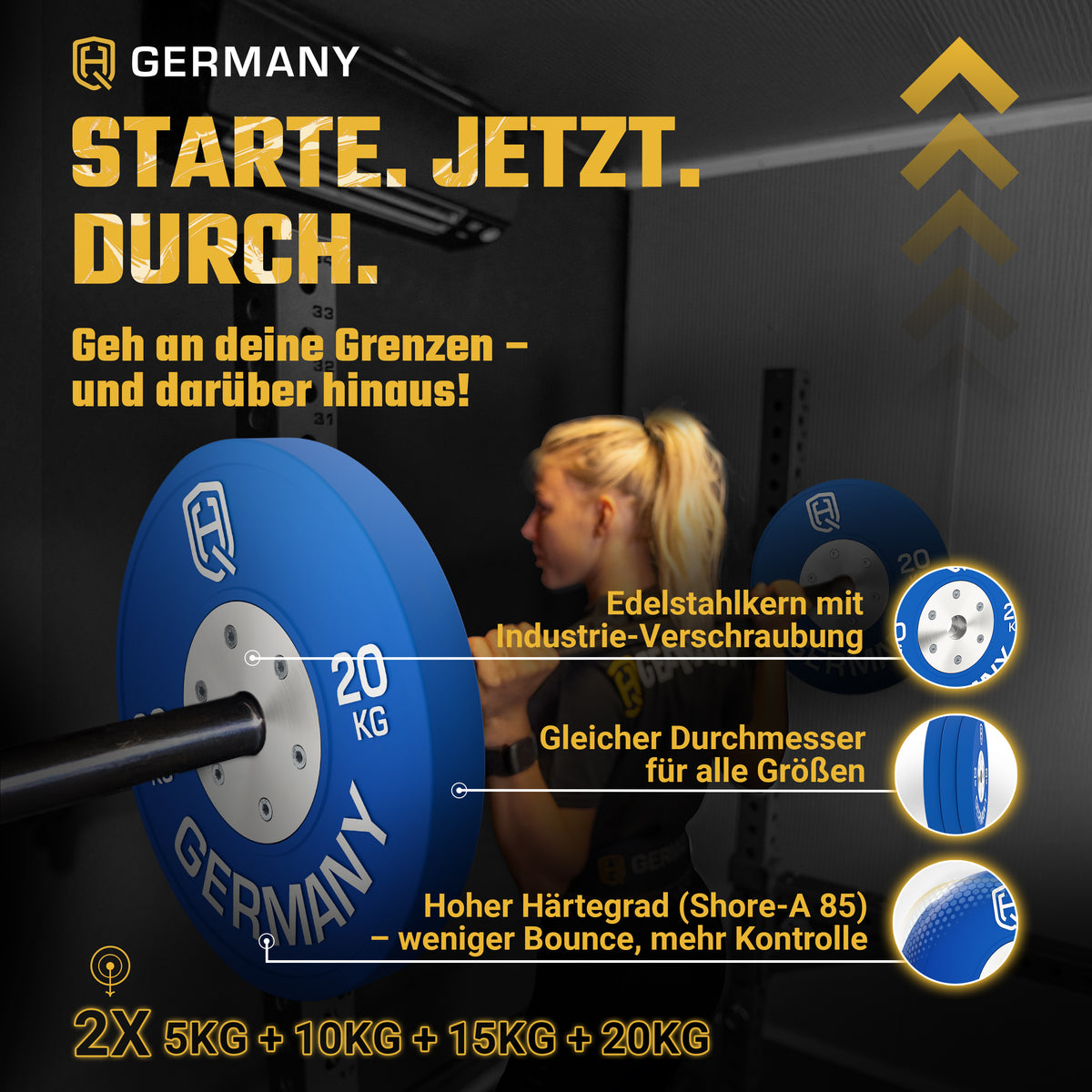 Competition Bumper Plate Set - Starter / Advanced / Pro / Elite