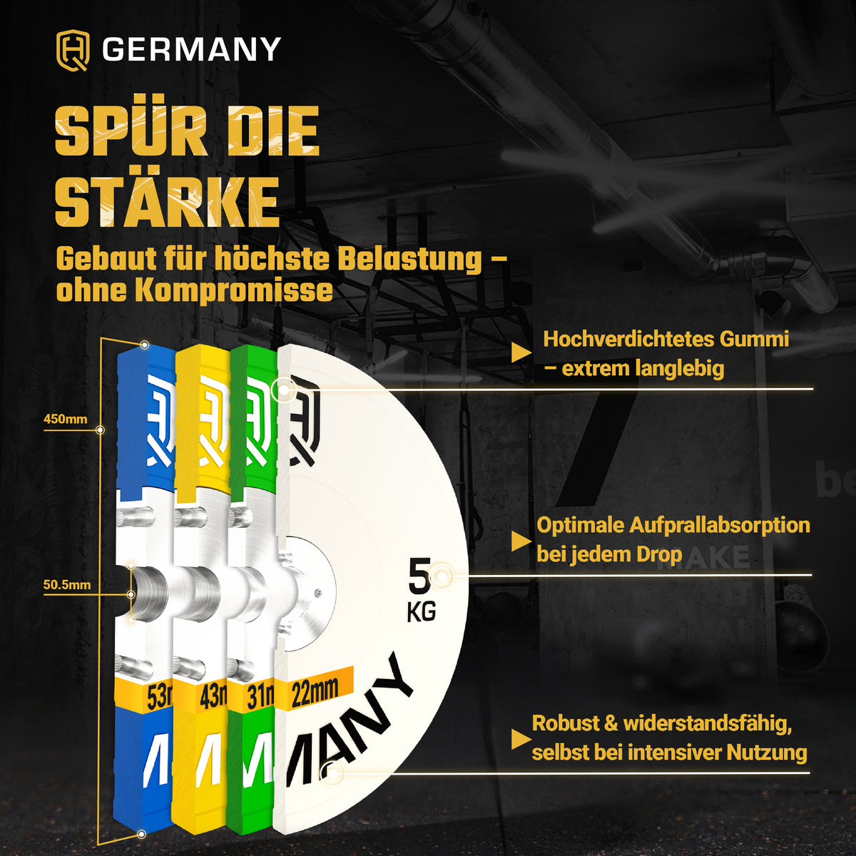 Competition Bumper Plates 5-25KG | Paar/Set