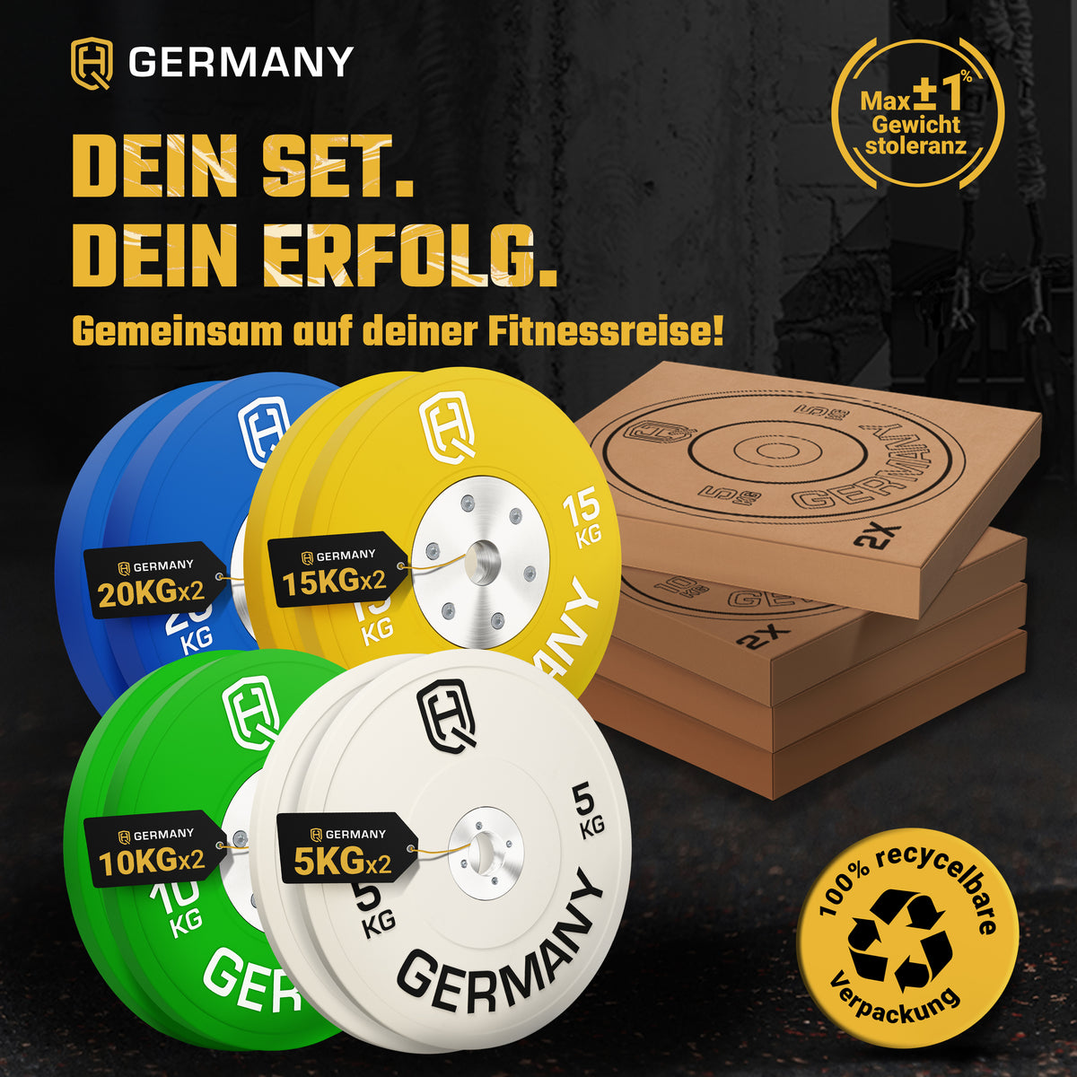 Competition Bumper Plates 5-25KG | Paar/Set