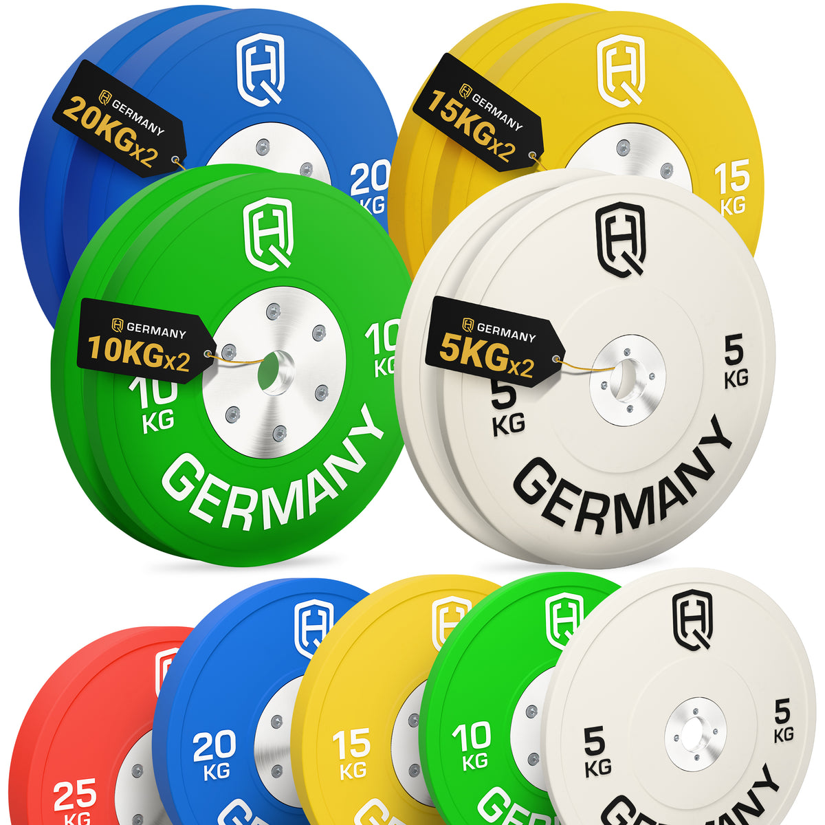 Competition Bumper Plate Set - Starter / Advanced / Pro / Elite