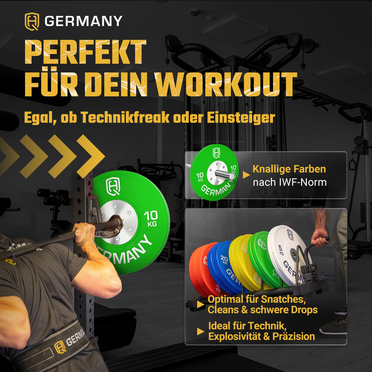 Competition Bumper Plates 5-25KG | Paar/Set