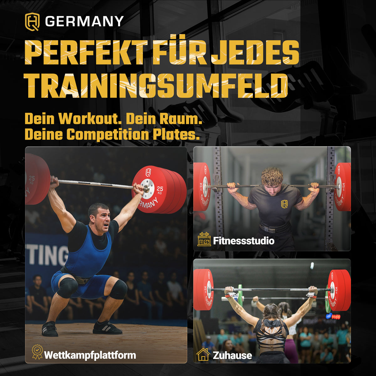 Competition Bumper Plate Set - Starter / Advanced / Pro / Elite