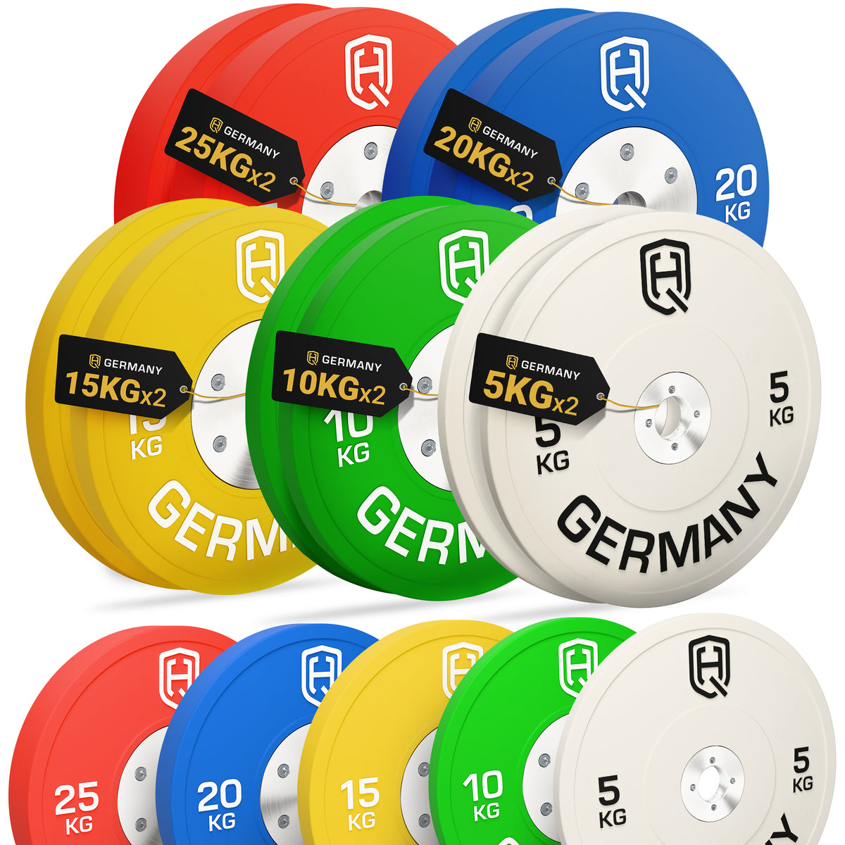 Competition Bumper Plates 5-25KG | Paar/Set