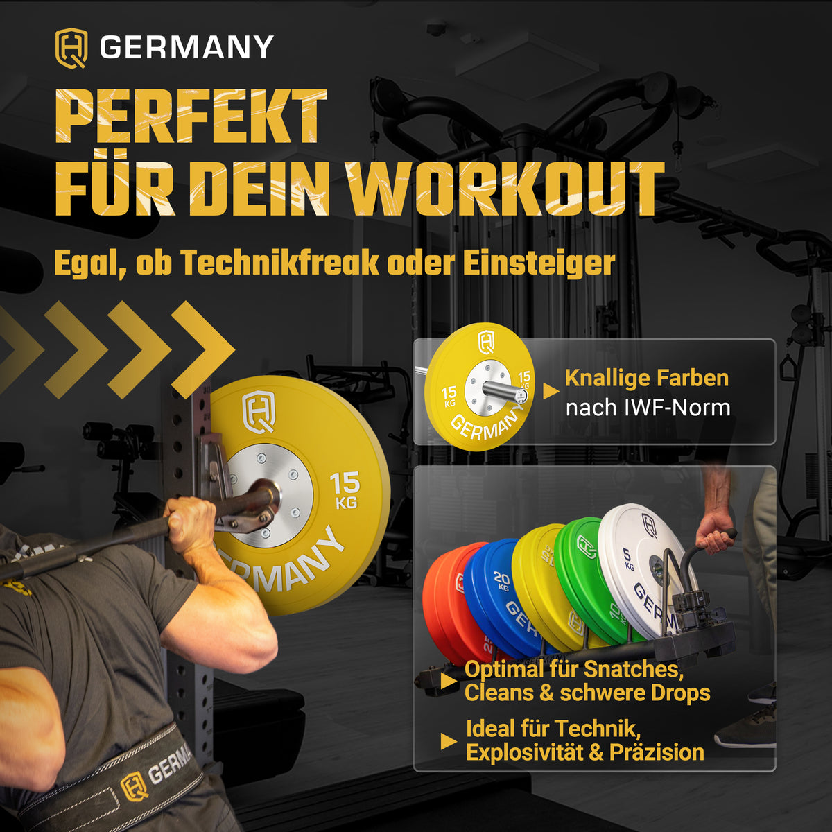 Competition Bumper Plates 5-25KG | Paar/Set