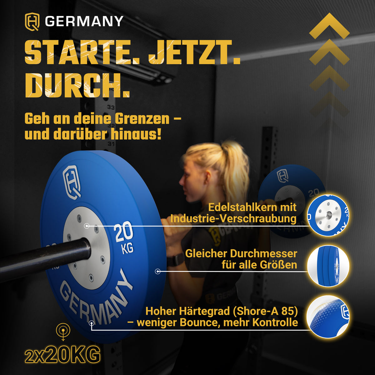 Competition Bumper Plates 5-25KG | Paar/Set