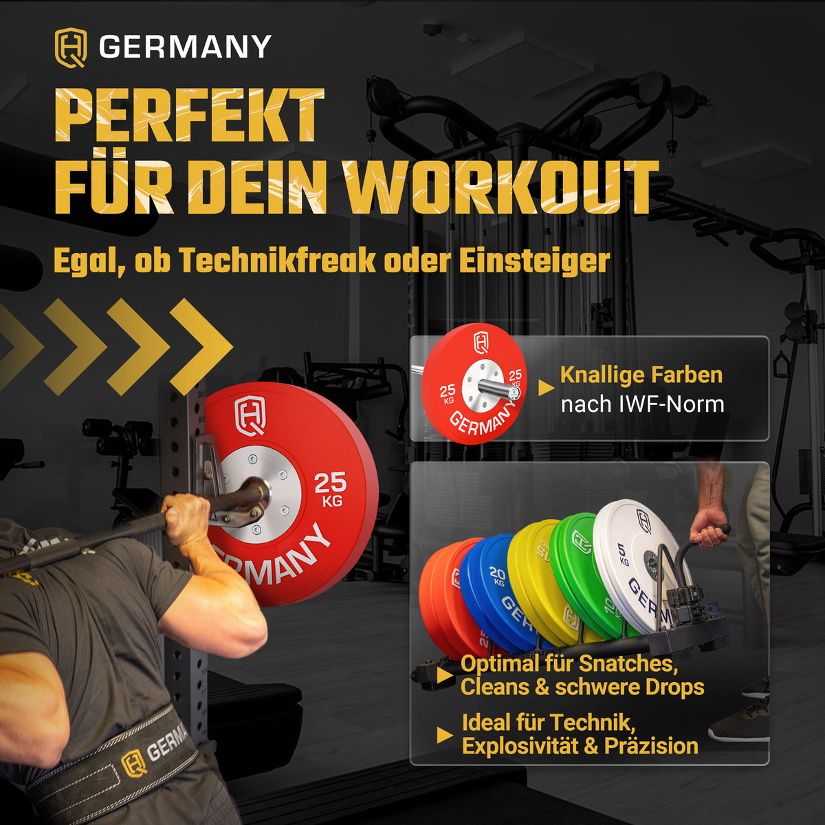 Competition Bumper Plates 5-25KG | Paar/Set