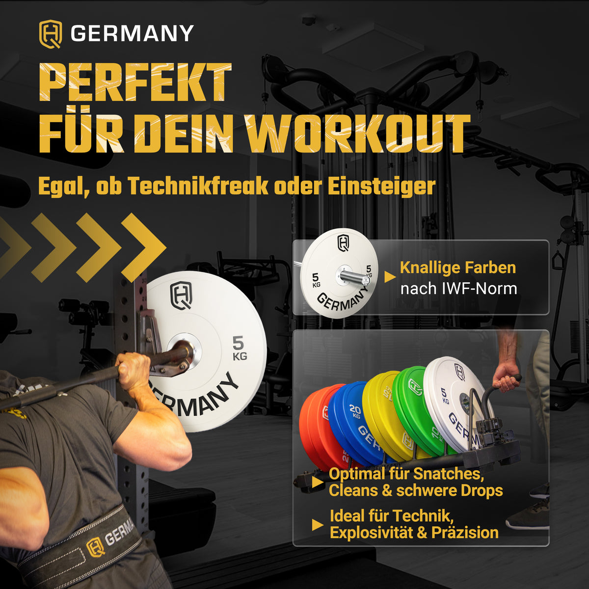 Competition Bumper Plates 5-25KG | Paar/Set