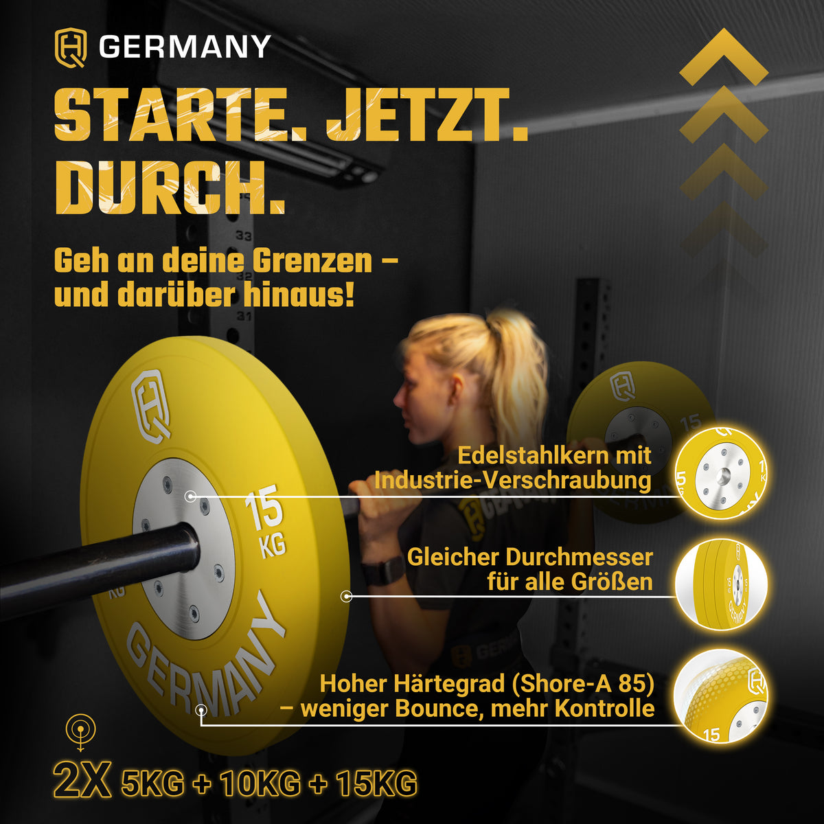 Competition Bumper Plates 5-25KG | Paar/Set