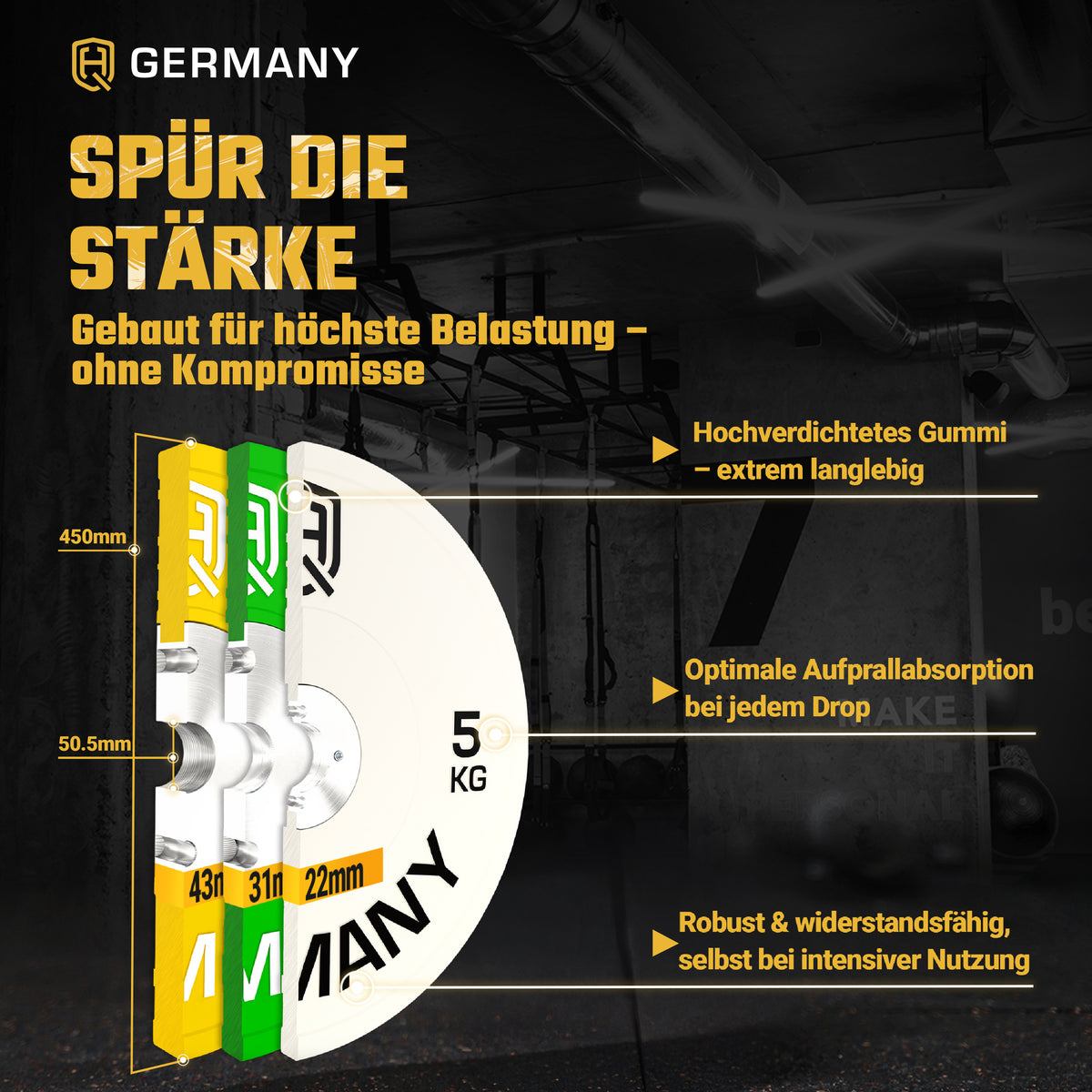 Competition Bumper Plates 5-25KG | Paar/Set