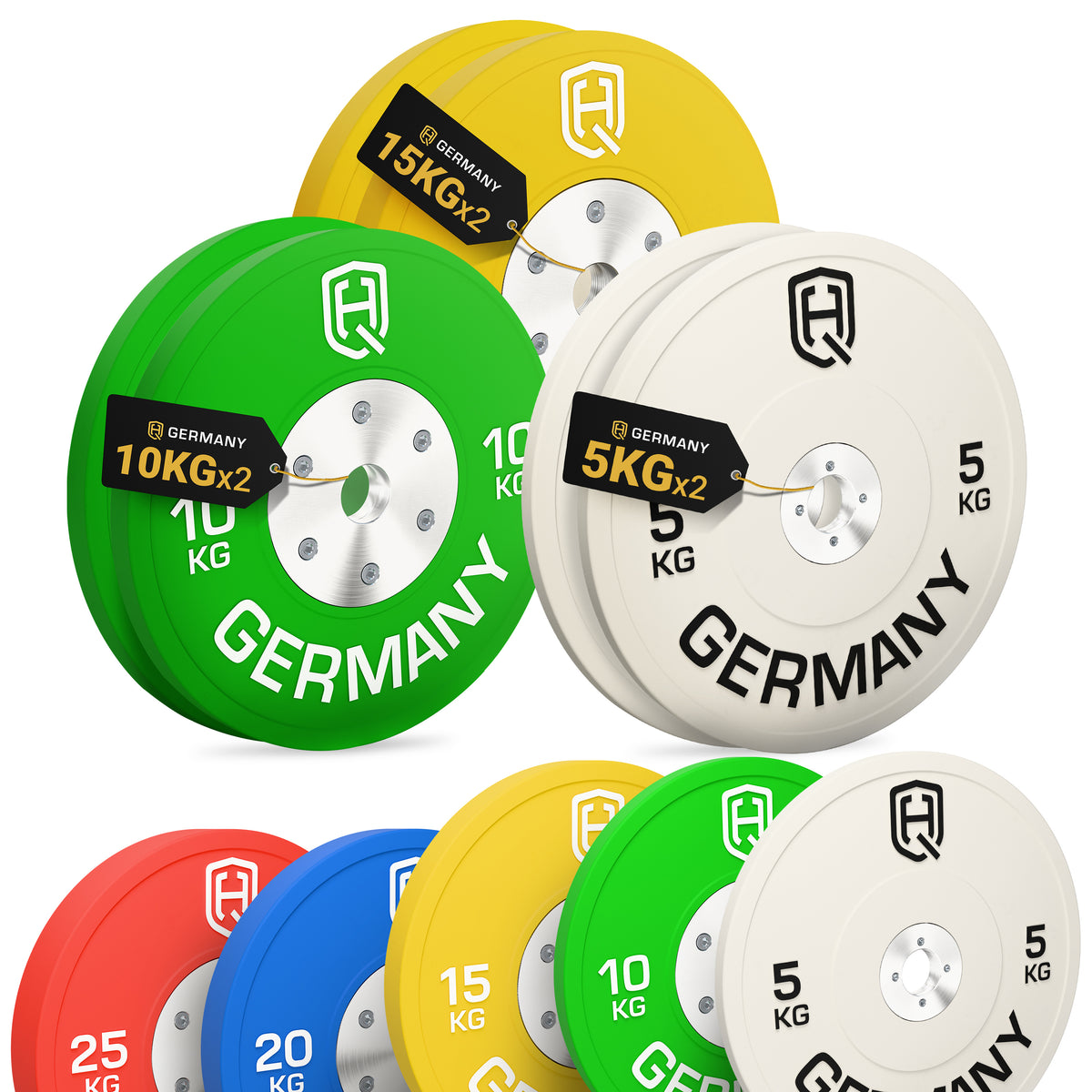 Competition Bumper Plates 5-25KG | Paar/Set