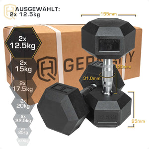 *B-Ware* Hexagon Hantel Paar/Set | 2.5 - 37.5kg