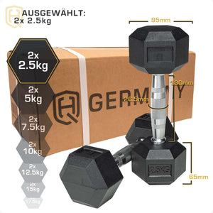*B-Ware* Hexagon Hantel Paar/Set | 2.5 - 37.5kg