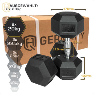 *B-Ware* Hexagon Hantel Paar/Set | 2.5 - 37.5kg