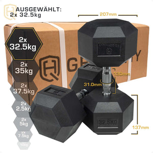 *B-Ware* Hexagon Hantel Paar/Set | 2.5 - 37.5kg