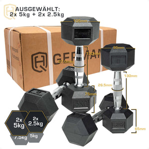 *B-Ware* Hexagon Hantel Paar/Set | 2.5 - 37.5kg