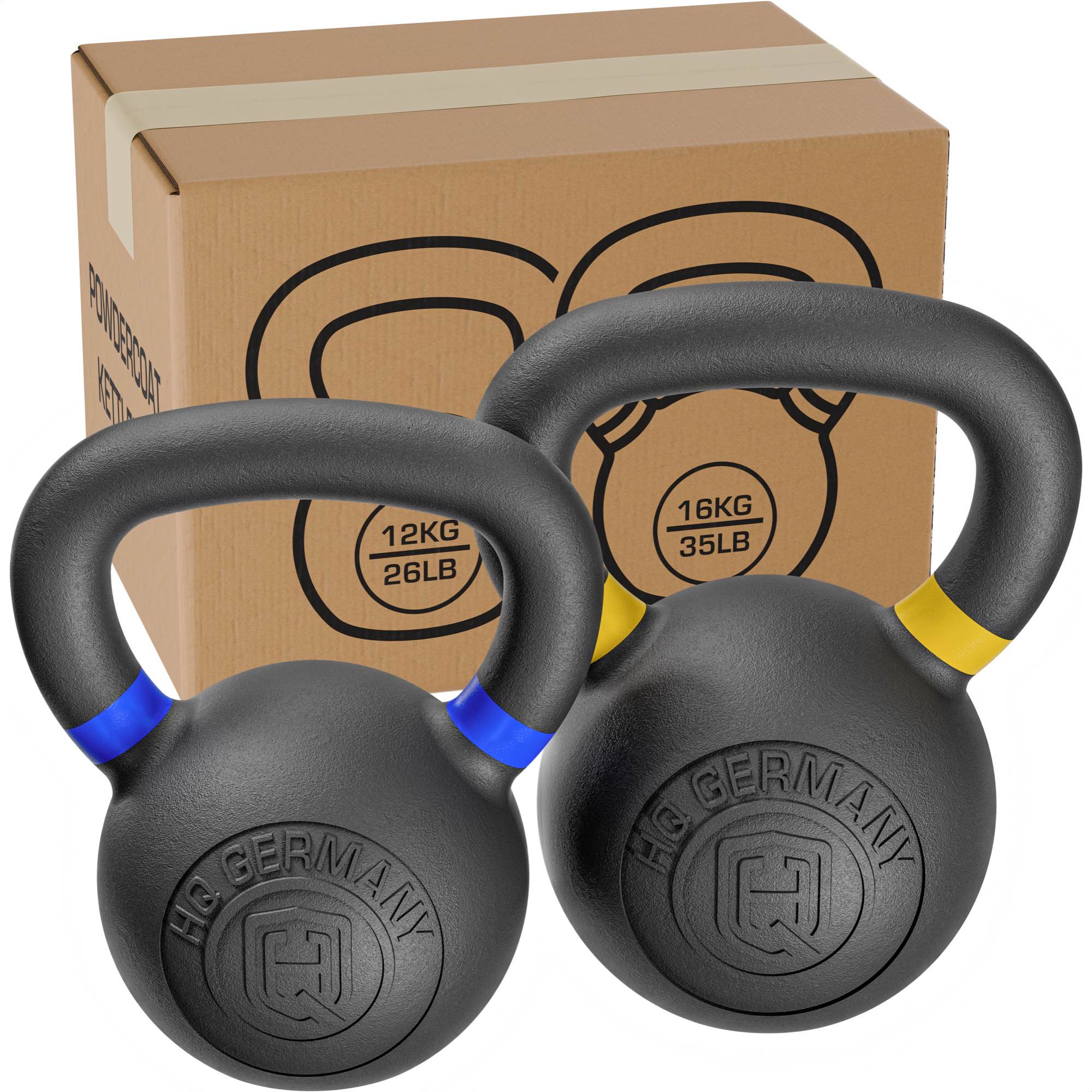 *B-Ware* Powdercoat Kettlebell 2-32KG | Starter-Sets