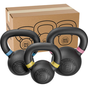 *B-Ware* Powdercoat Kettlebell 2-32KG | Starter-Sets