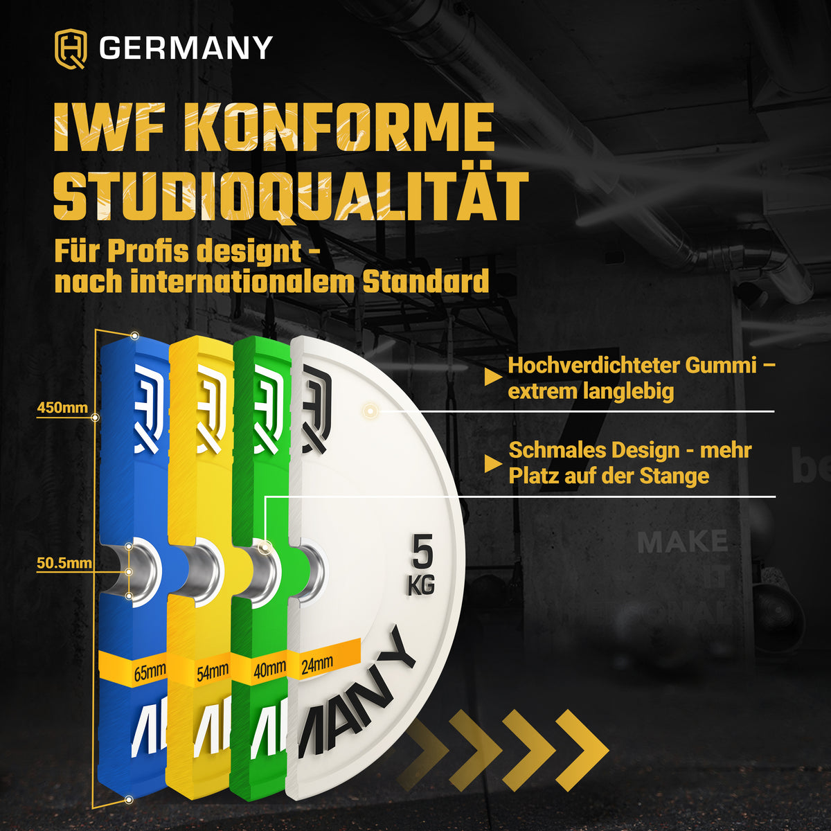 Olympic Bumper Plates 5-25KG | Paar/Set