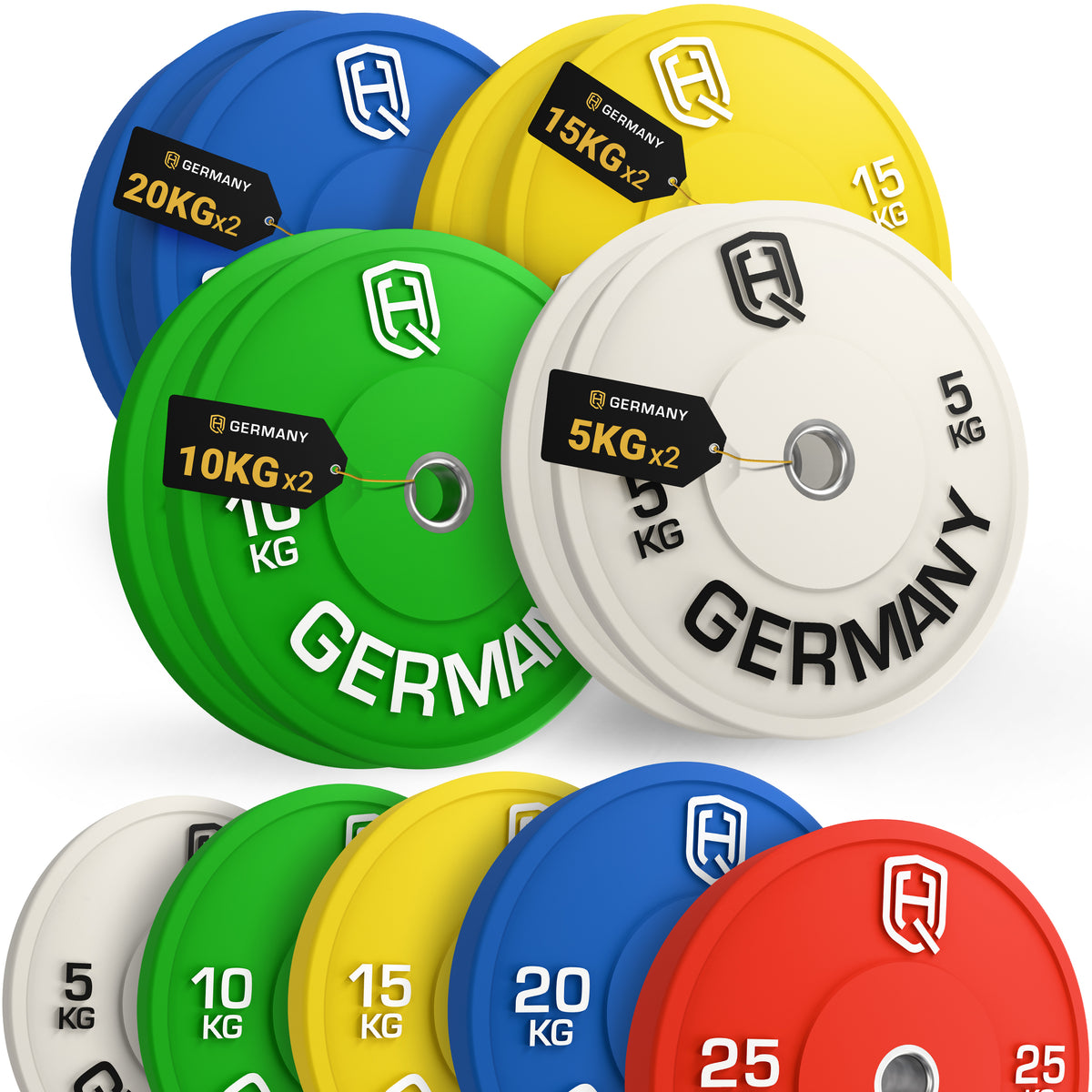 Olympic Bumper Plates 5-25KG | Paar/Set
