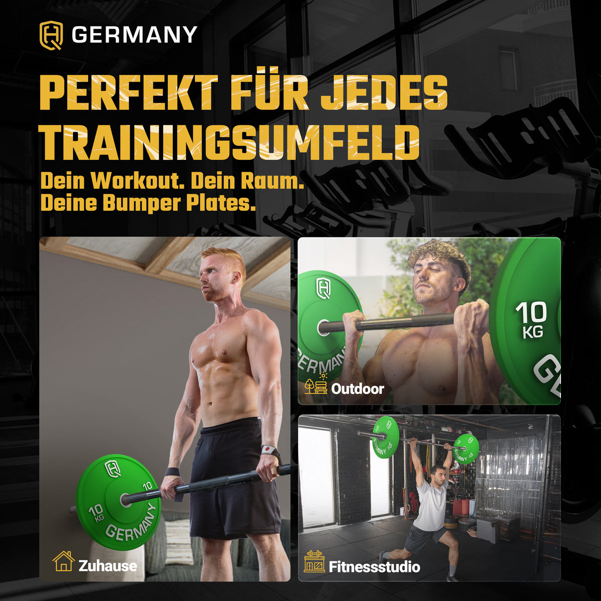 Olympic Bumper Plates 5-25KG | Paar/Set